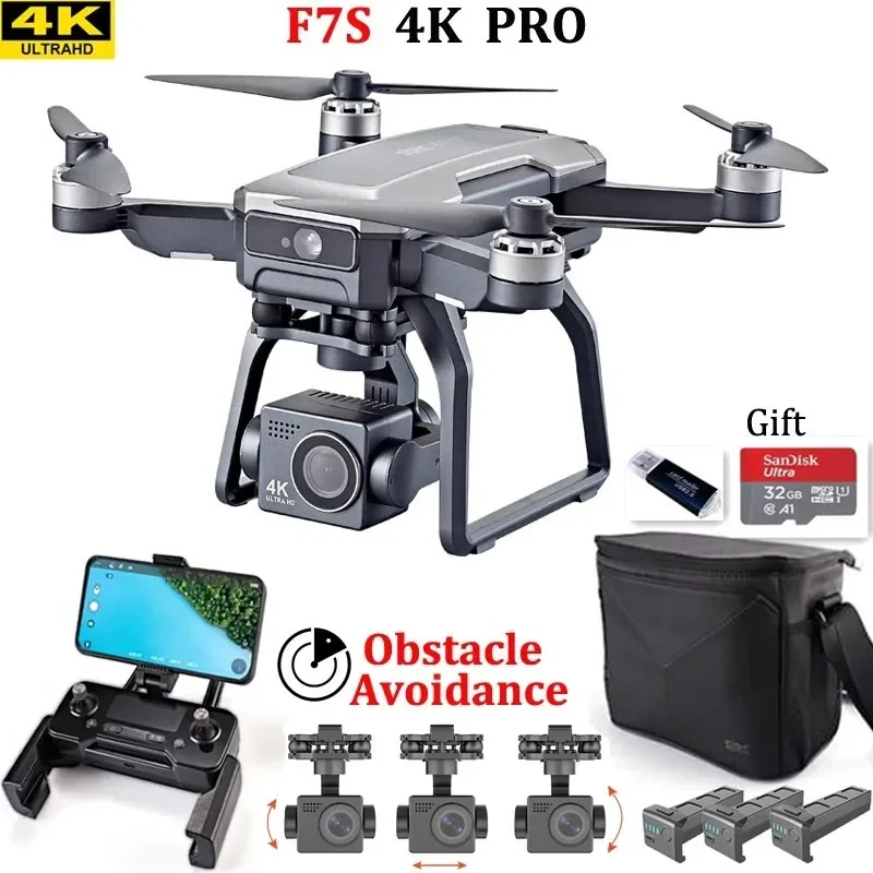 Drone Gimbal 3 Axis - طائرة بدون طيار SJRC F7s 4K