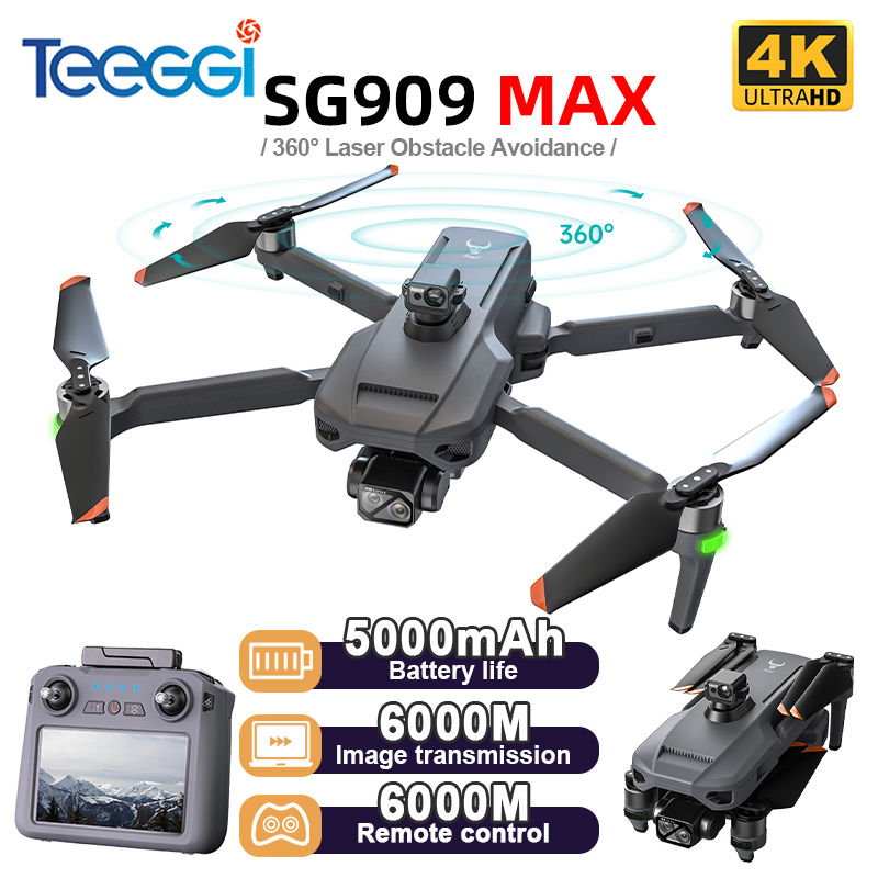 طائرة بدون طيار Teeggi SG909 M - مراجعة Drone Gimbal 3 Axis وسعره