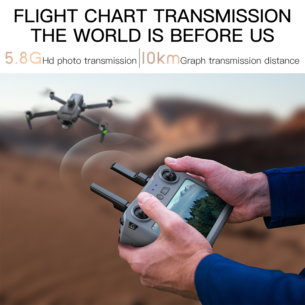 طائرة بدون طيار Teeggi SG909 M - مراجعة Drone Gimbal 3 Axis وسعره